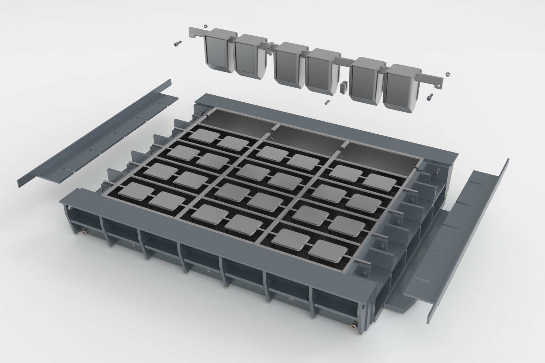 Hollow block mould production example 04